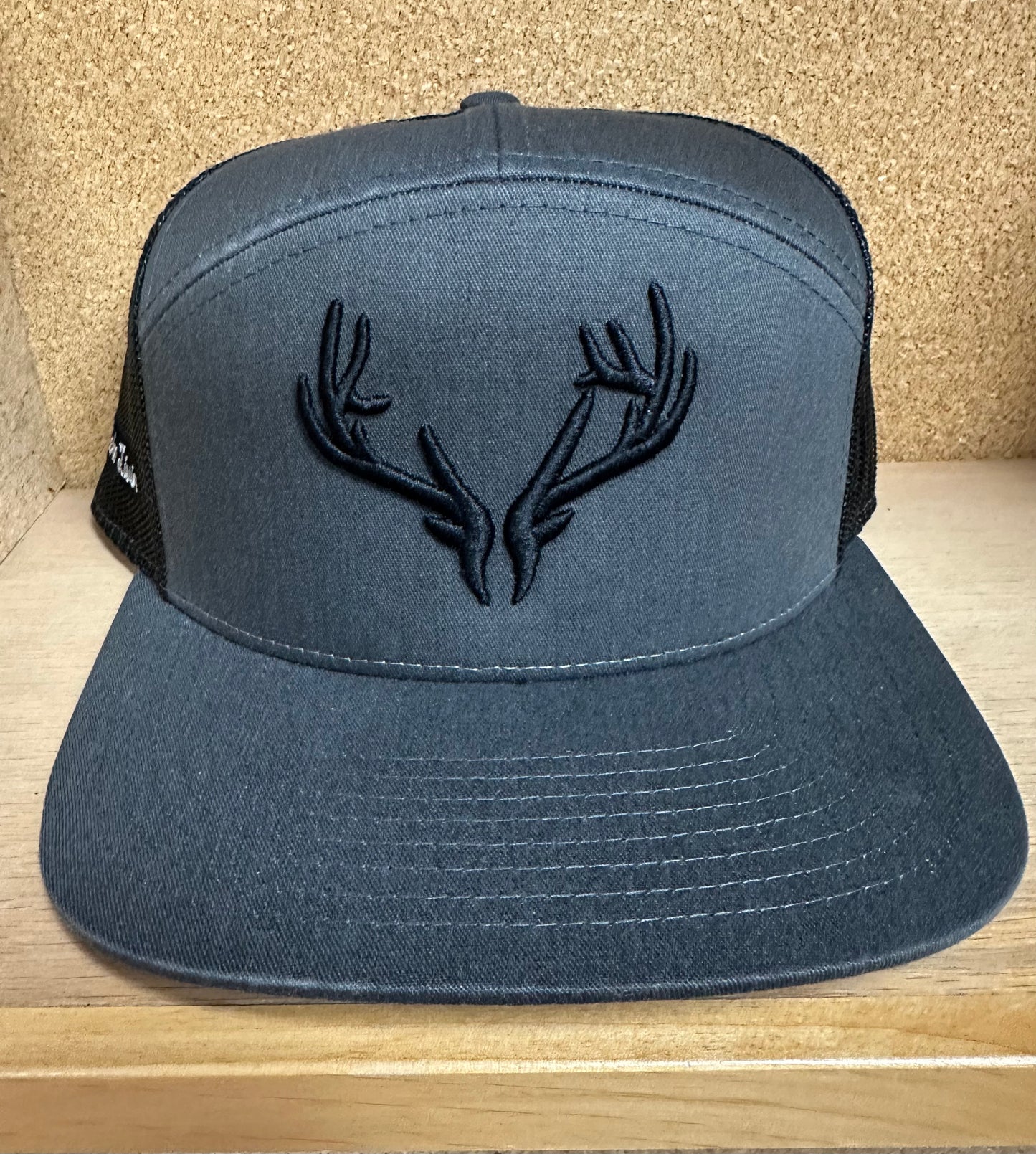 European Mount Hat Black Flat Bill