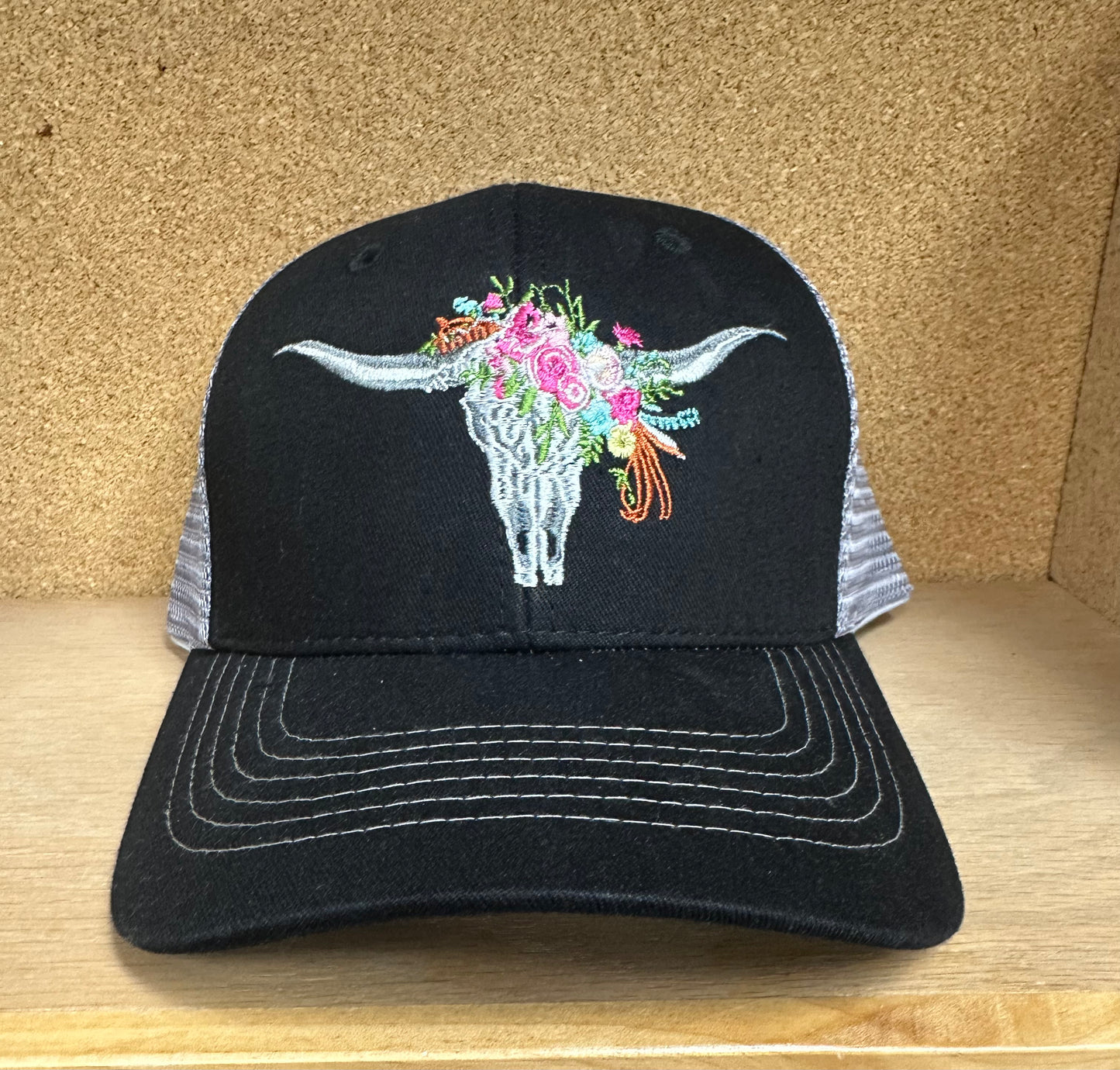 Floral Longhorn Hat