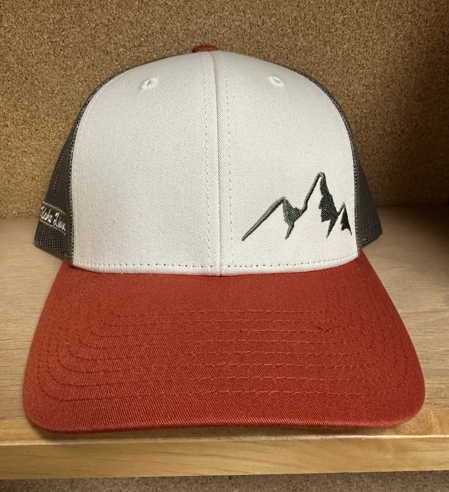 Mountain Livin Hat (Olive/Orange/Cream)