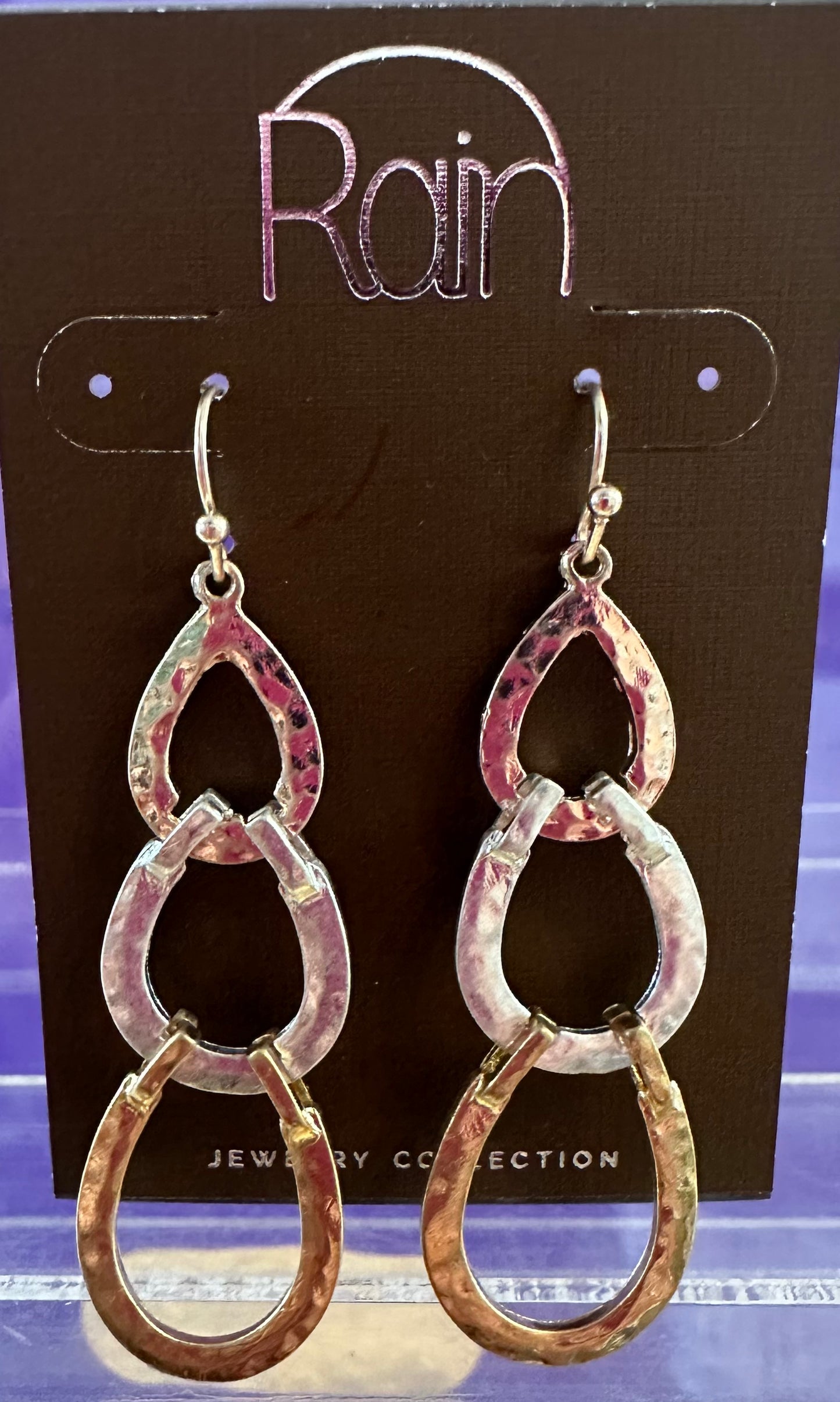 Mlt Horseshoe Links Rain Earrings