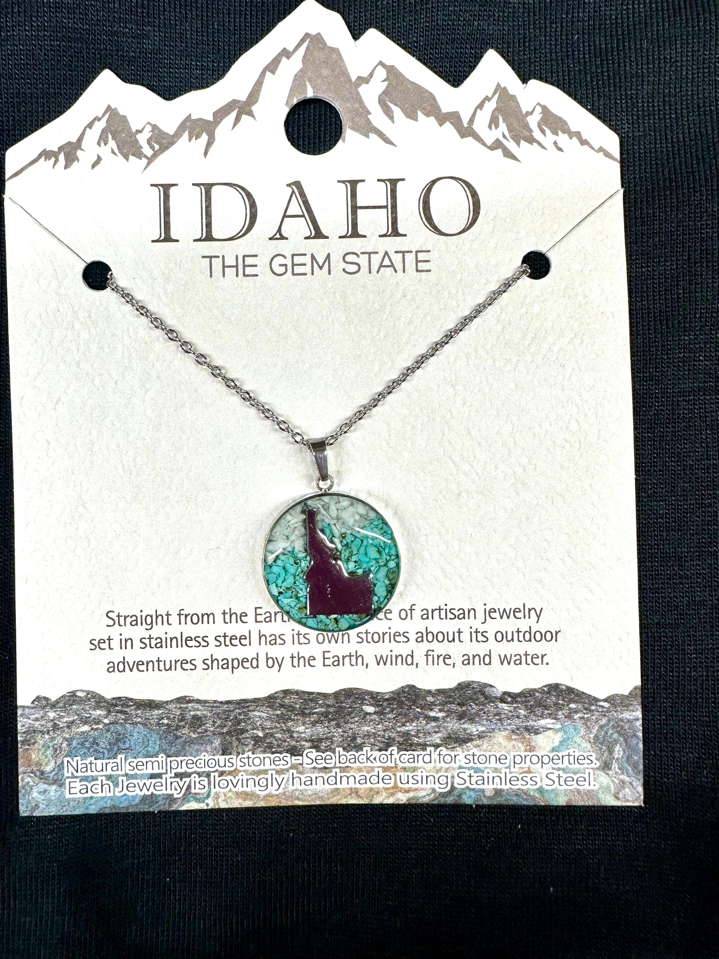 Idaho Gem Circle Necklace