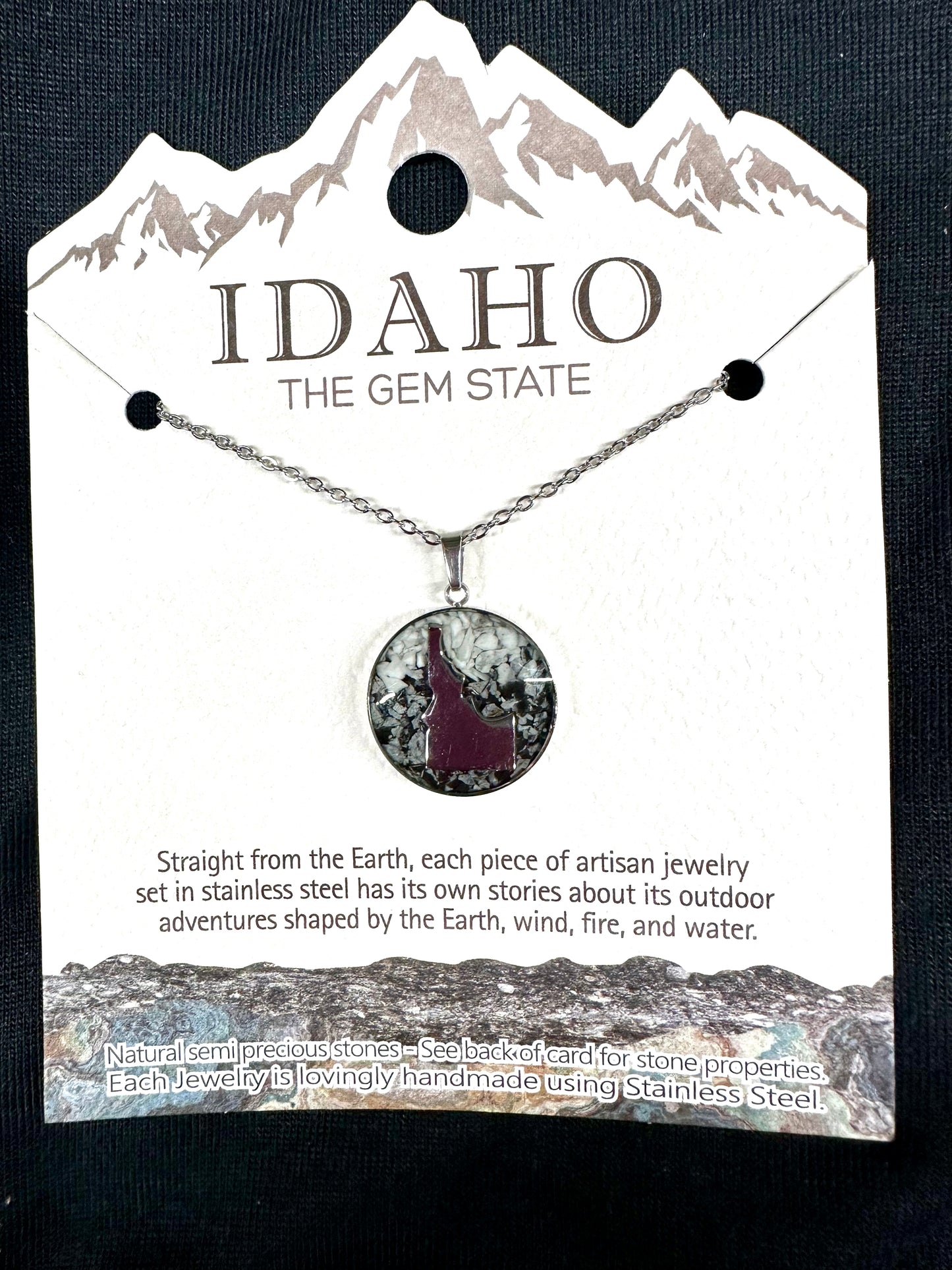 Idaho Gem Circle Necklace
