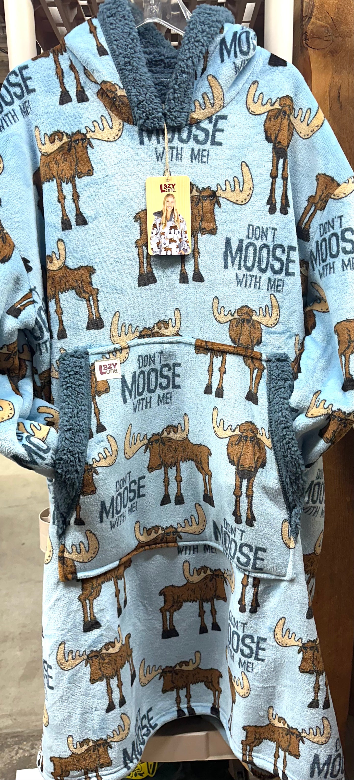 LO Don't Moose With Me Blanket Hoodie