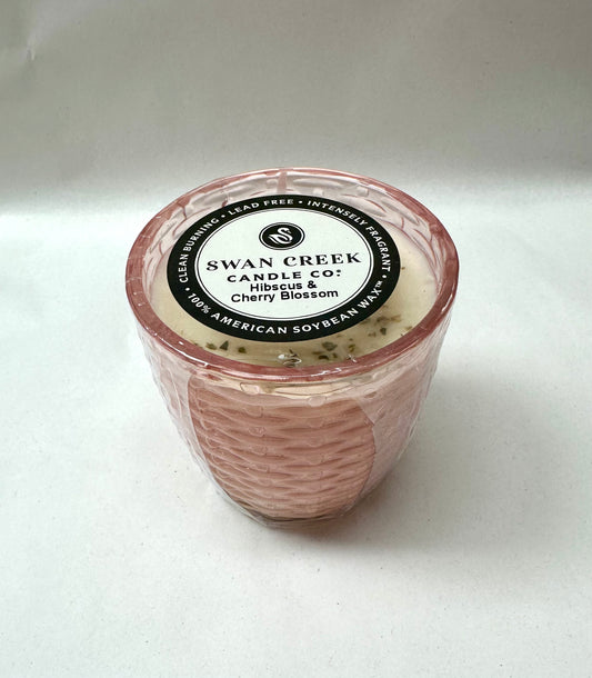 Hibiscus & Cherry Blossom Swan Creek Pastel Candle (4.5 oz)