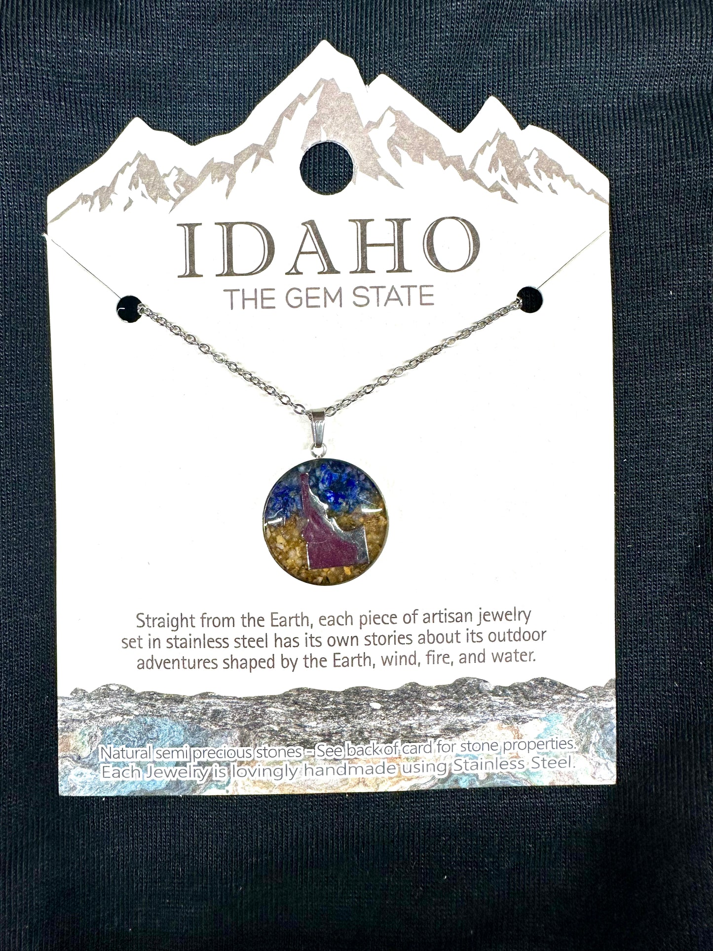 Idaho Gem Circle Necklace
