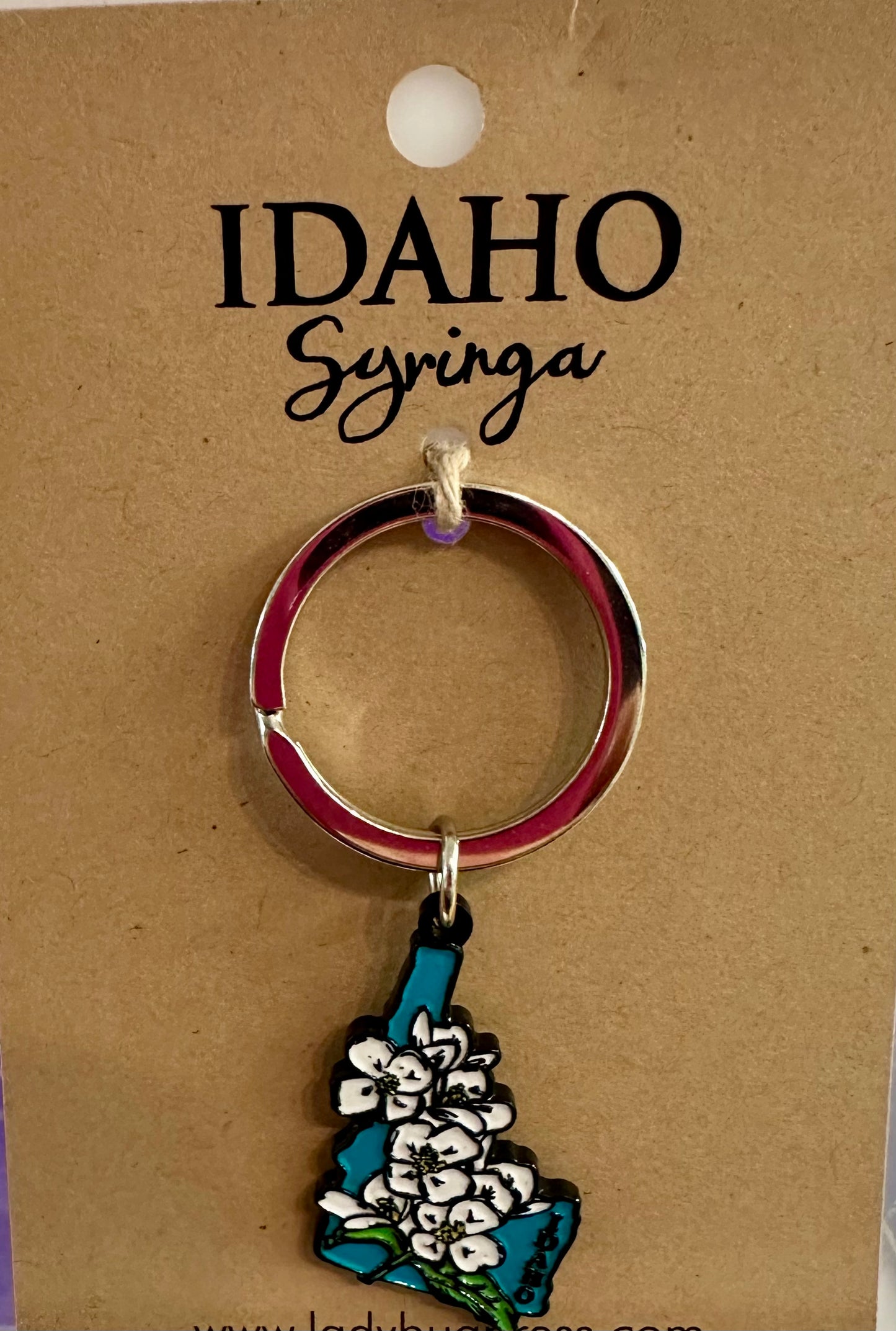 Idaho Syringa Enamel Key-Chain