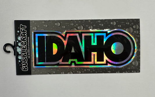 Idaho Hologram Bubble Stickers