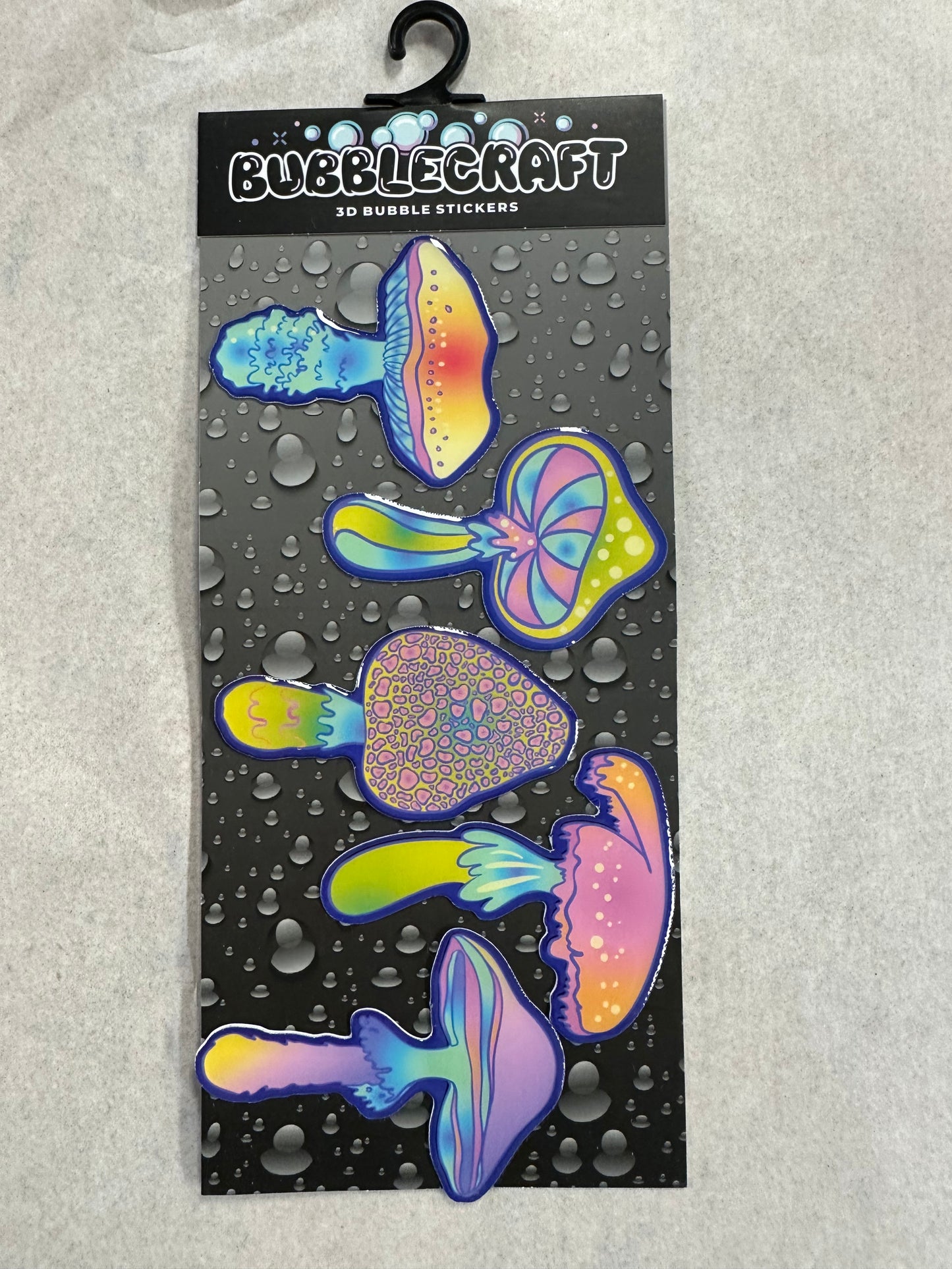 Mushroom Set Bubble Stickers