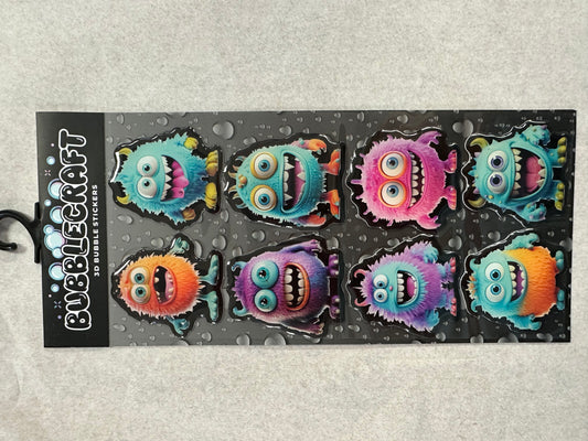 Monster Pack Bubble Stickers