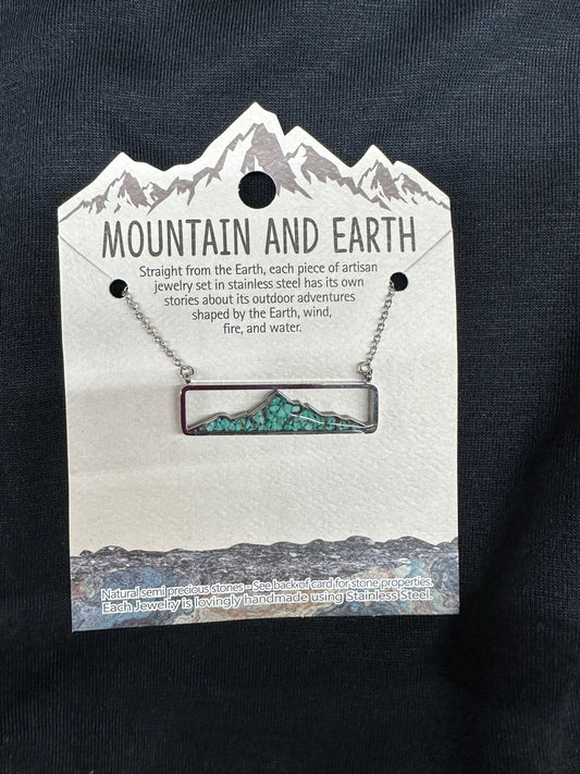 Mountain Rectangle Necklce