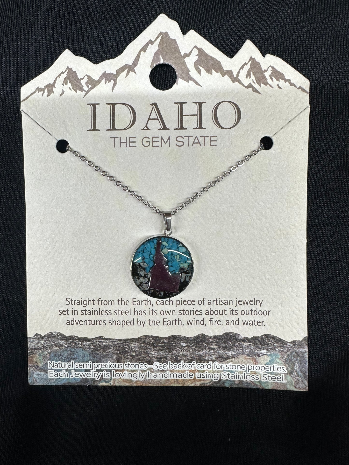 Idaho Gem Circle Necklace