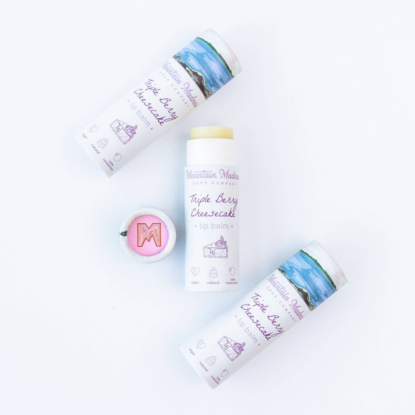 Triple Berry Cheesecake Lip Balm | Sweet & Creamy