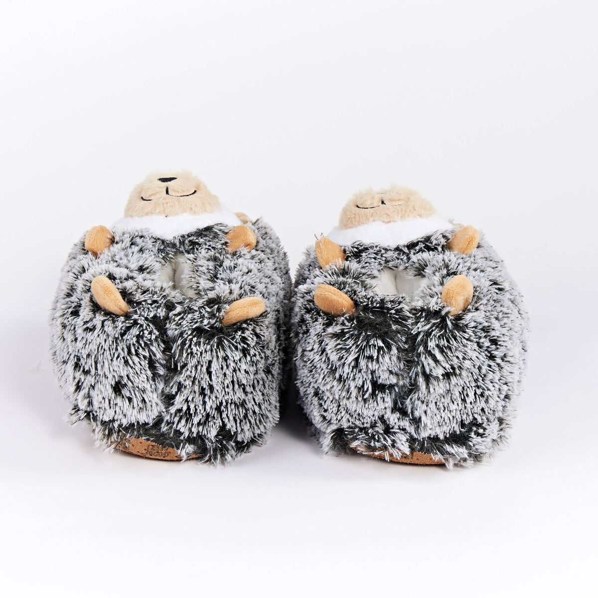 Biscuit the Hedge | Kid's Fluffy Novelty Non-Slip Slippers