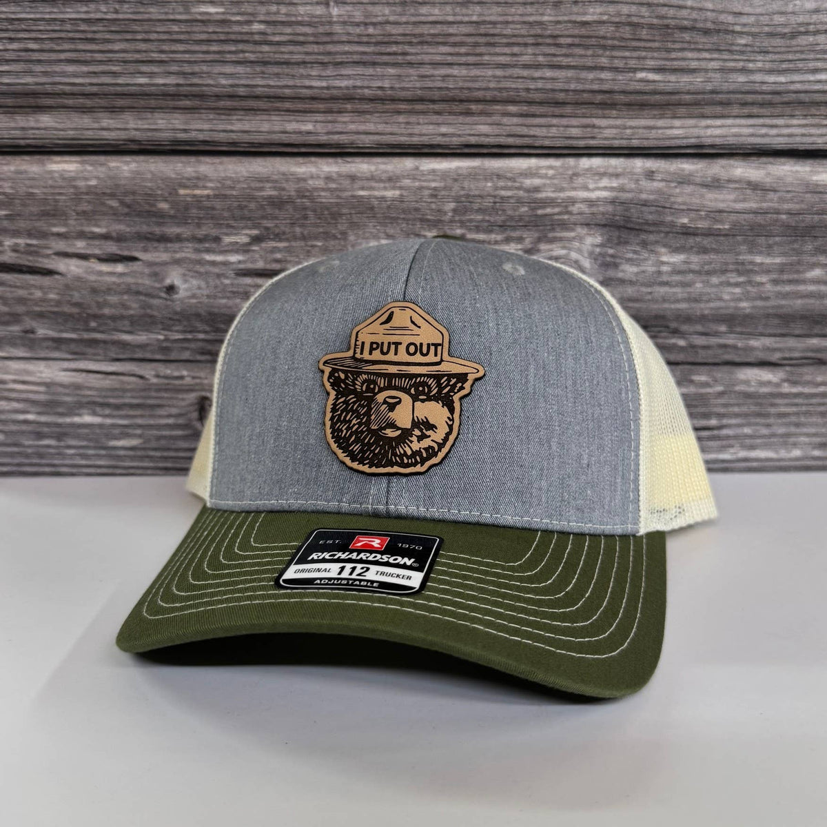 Bear “I Put Out” Leather Patch Hat – 208Tees