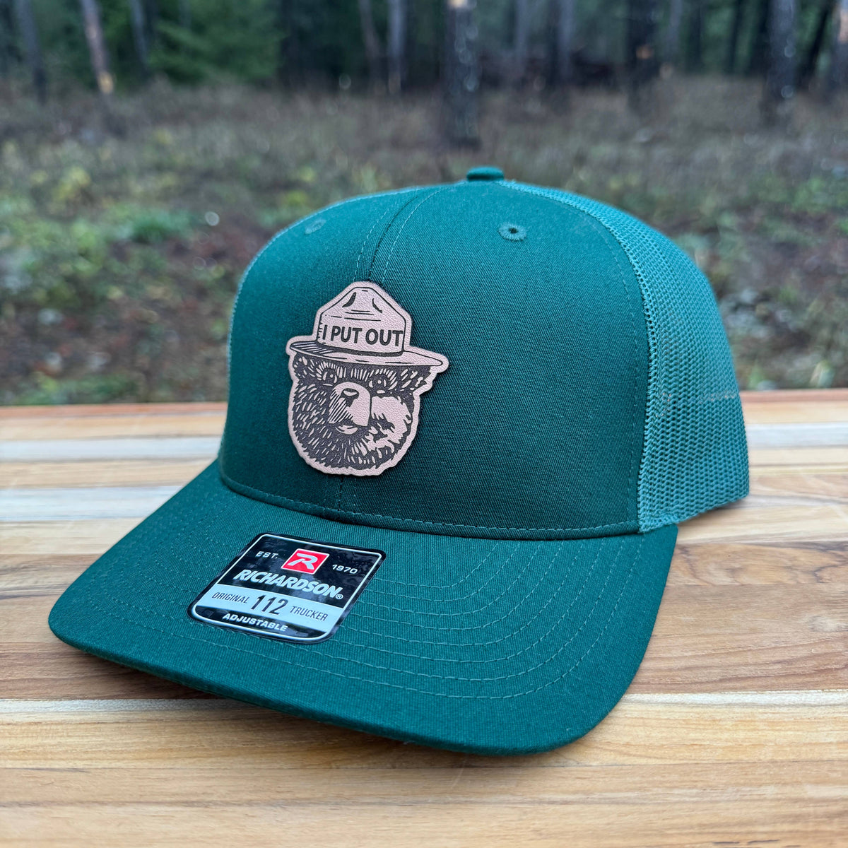 Bear “I Put Out” Leather Patch Hat – 208Tees