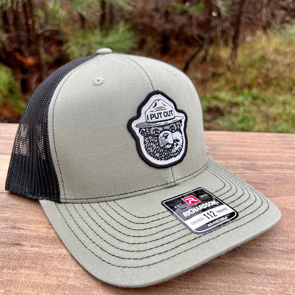 Forest Bear “I Put Out” Woven Patch Hat – 208Tees