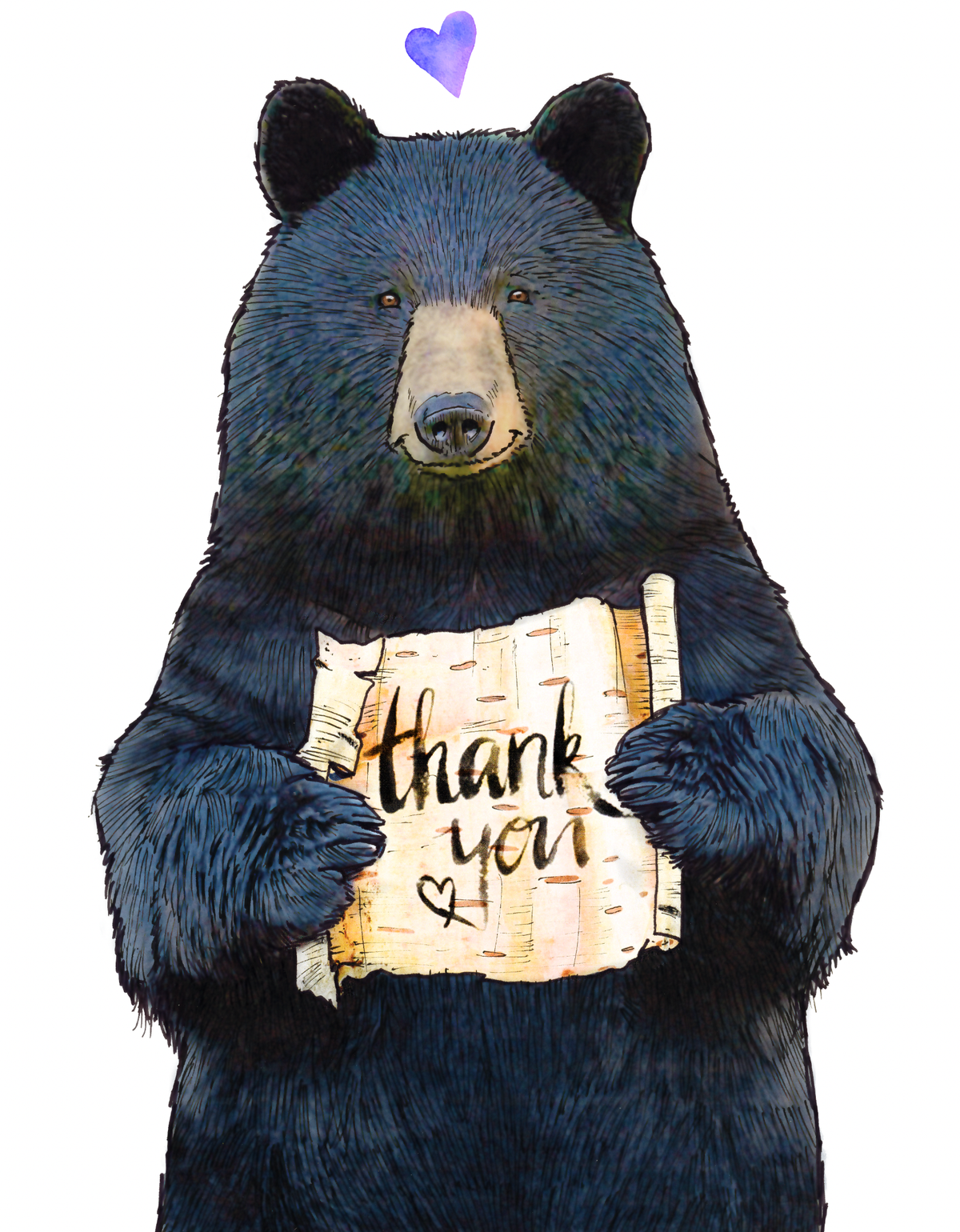 Thank You Bear #292 - vertical
