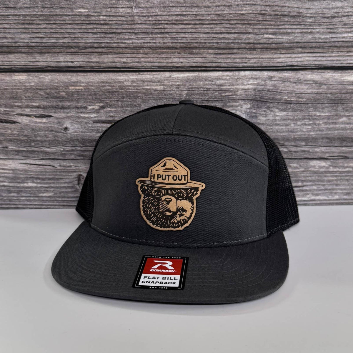Bear “I Put Out” Leather Patch Hat – 208Tees