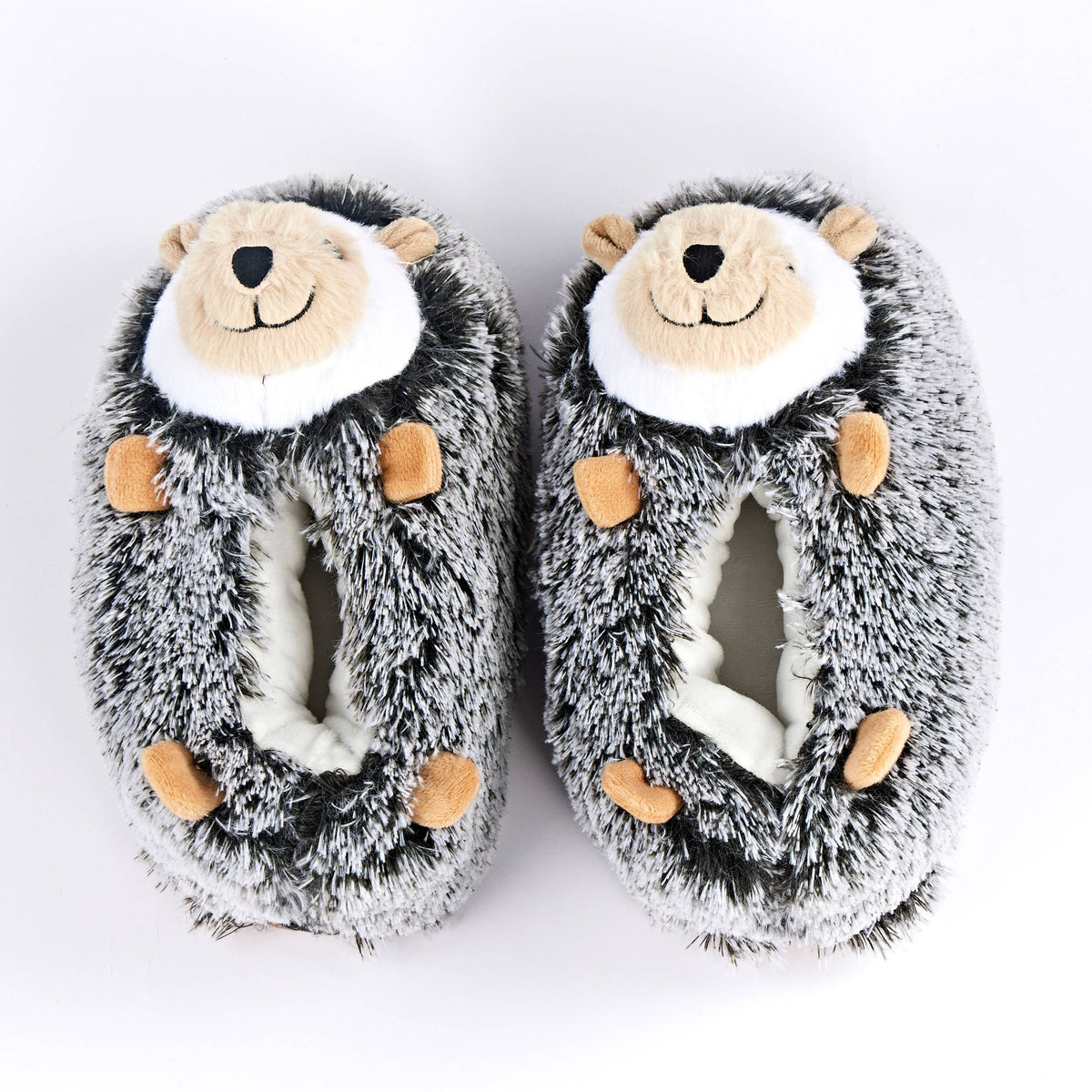 Biscuit the Hedge | Kid's Fluffy Novelty Non-Slip Slippers