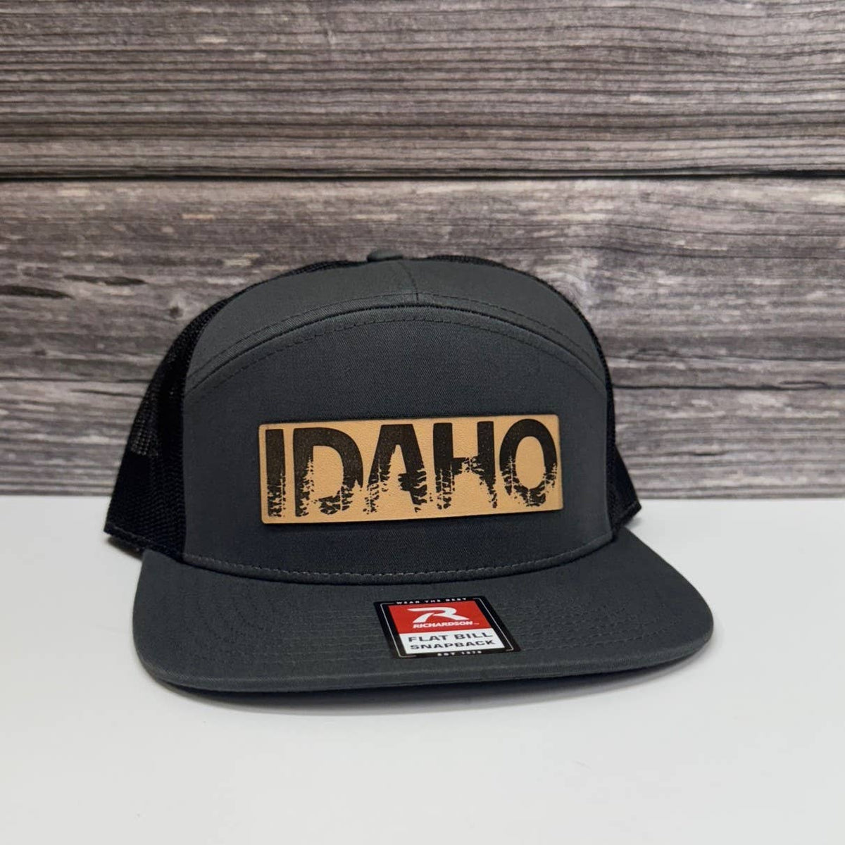 Idaho Tree Line Leather Patch Hat – 208tees