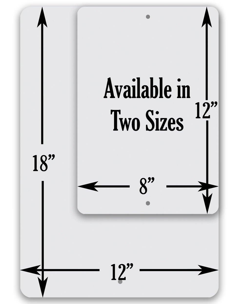 Rustic Metal Sign | Caution Big Foot Breeding Area
