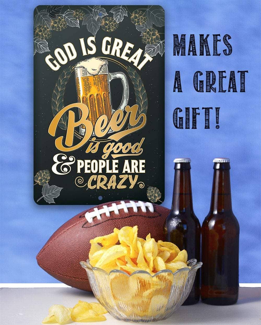 Bar Sign | God is Great Beer is Good
