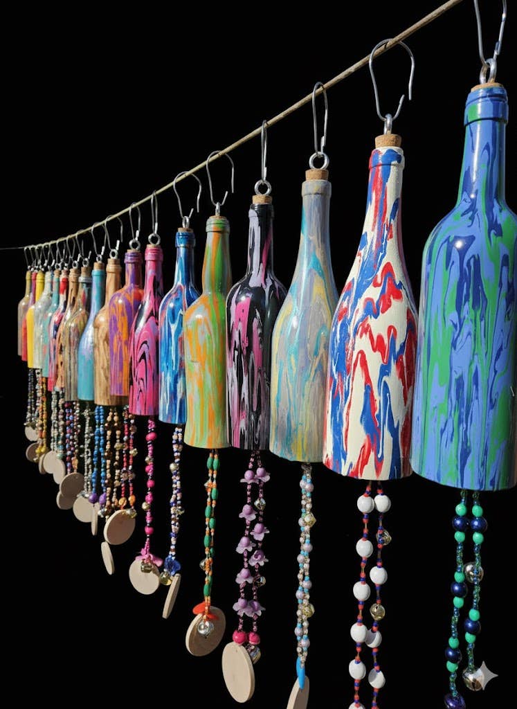Assorted Hand-Painted Wind Chimes