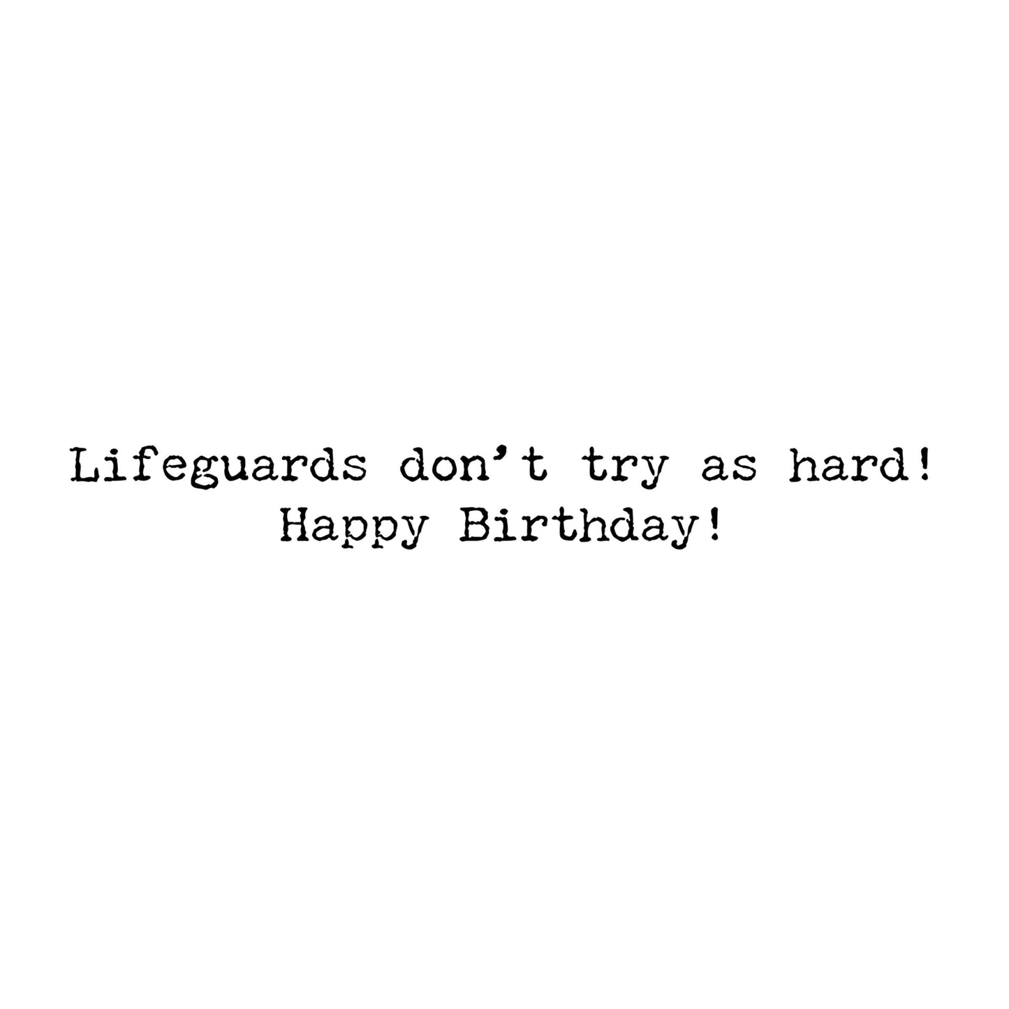 Dangerous Greeting Card
